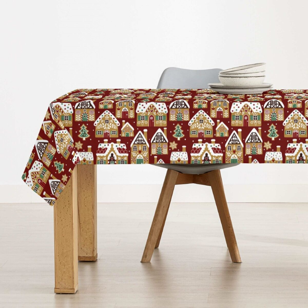Fläckresistent bordsduk i harts Belum Merry Christmas Multicolour 300 x 150 cm - 3