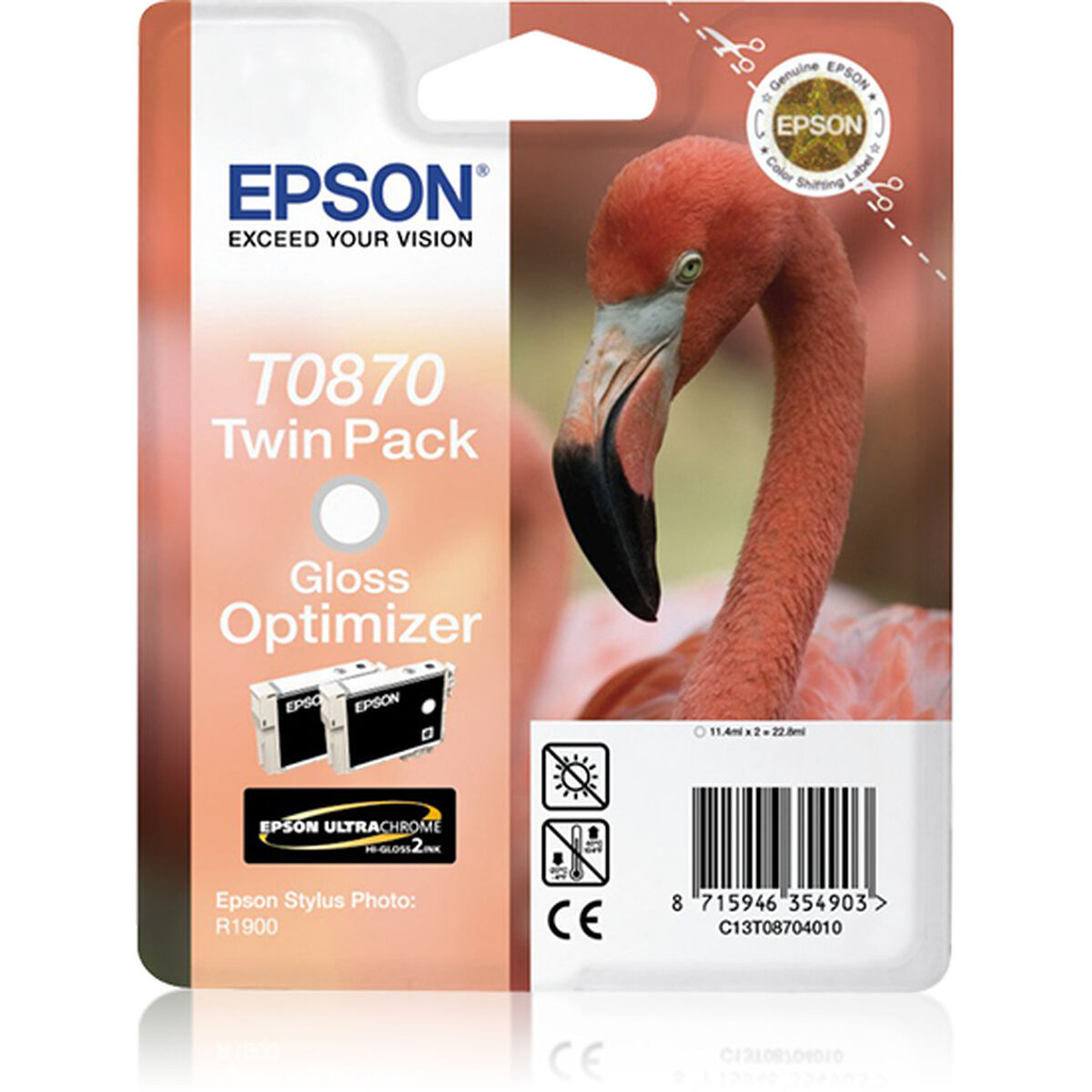 Original Bläckpatron Epson C13T08704010