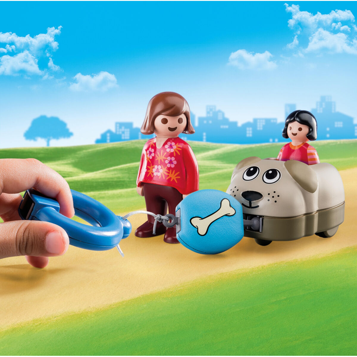 Playset Playmobil 1.2.3 Hund Pojkar 70406 (6 pcs) - 4