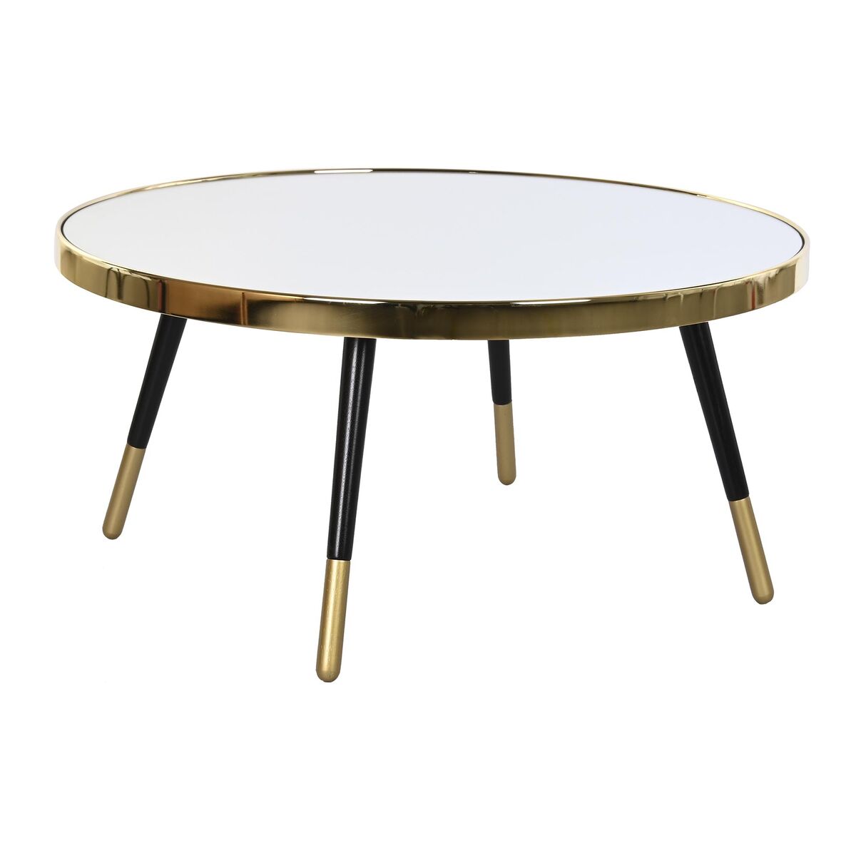 Soffbord DKD Home Decor Glamour Gyllene Silvrig Stål Speglar 82,5 x 82,5 x 40 cm - 3