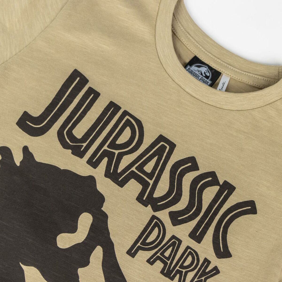 Barn T-shirt med kortärm Jurassic Park Brun - 16