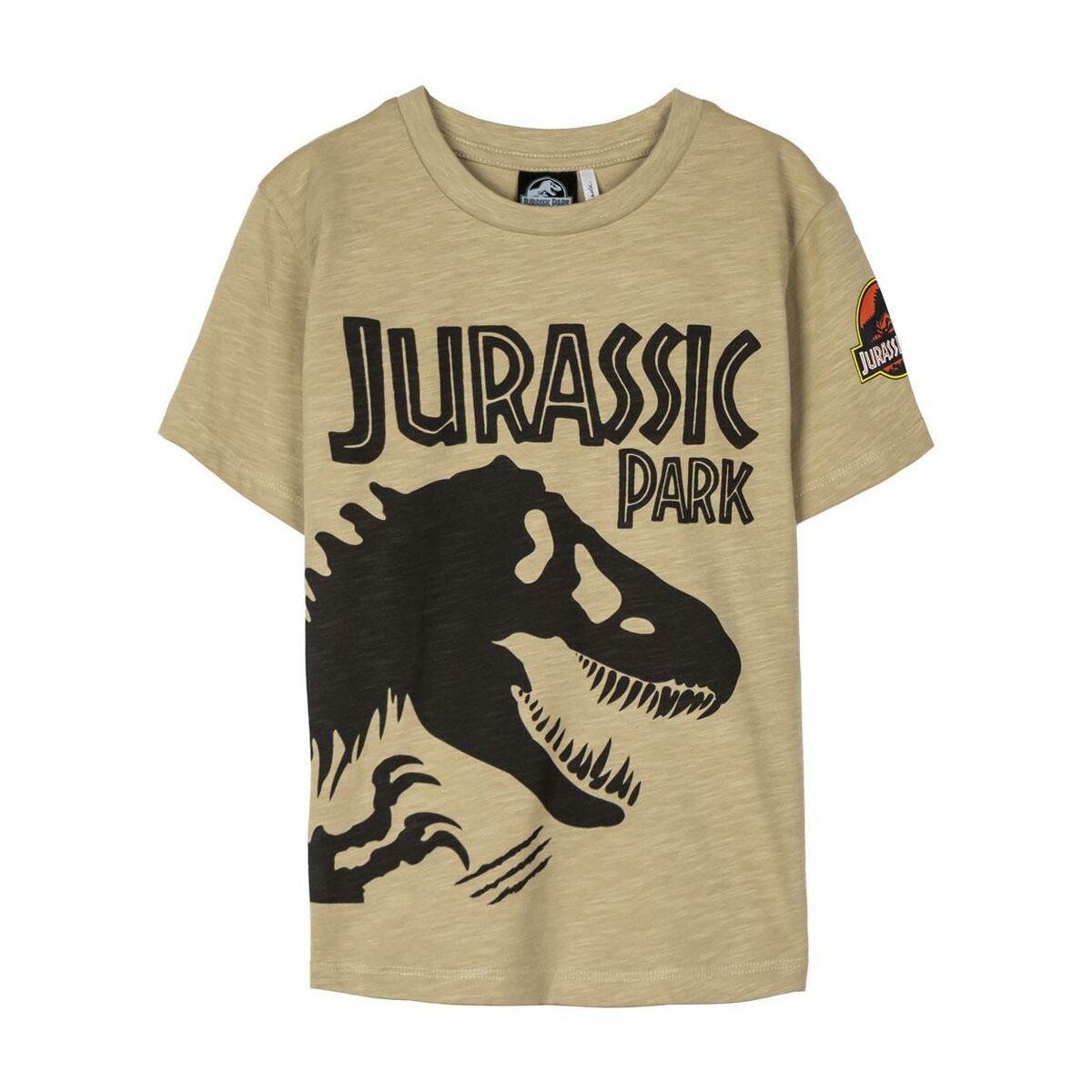 Barn T-shirt med kortärm Jurassic Park Brun - 12