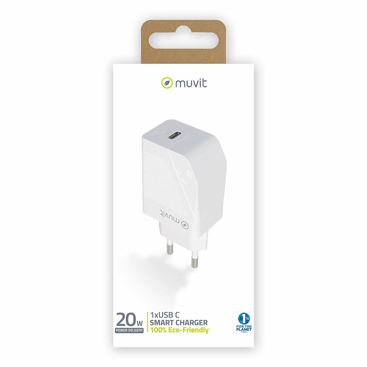 Väggladdare Muvit MCACC0012 20 W Vit Svart - 3