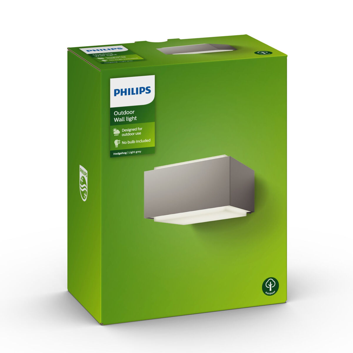 Vägglykta Philips 17337/87/PN Grå Aluminium 42 W E27 - 3