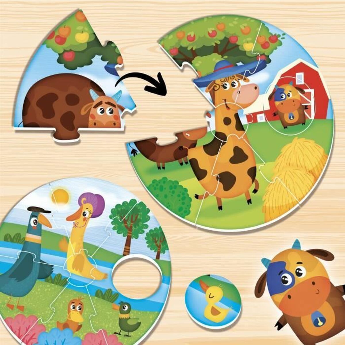Utbildningsspel Lisciani Giochi Montessori Baby Round Puppies (FR) - 4