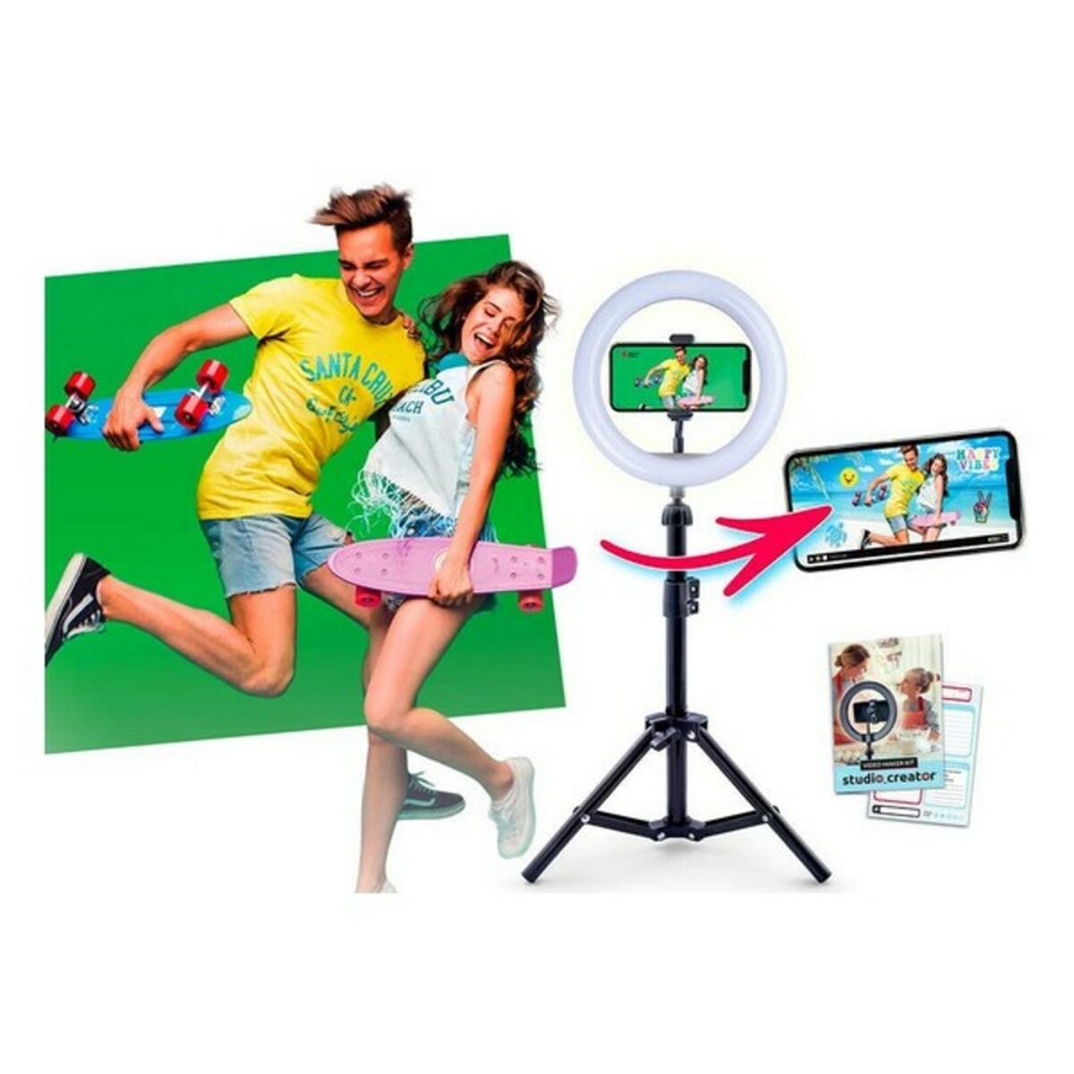 Ljusring för selfies Video Maker Kit - 5