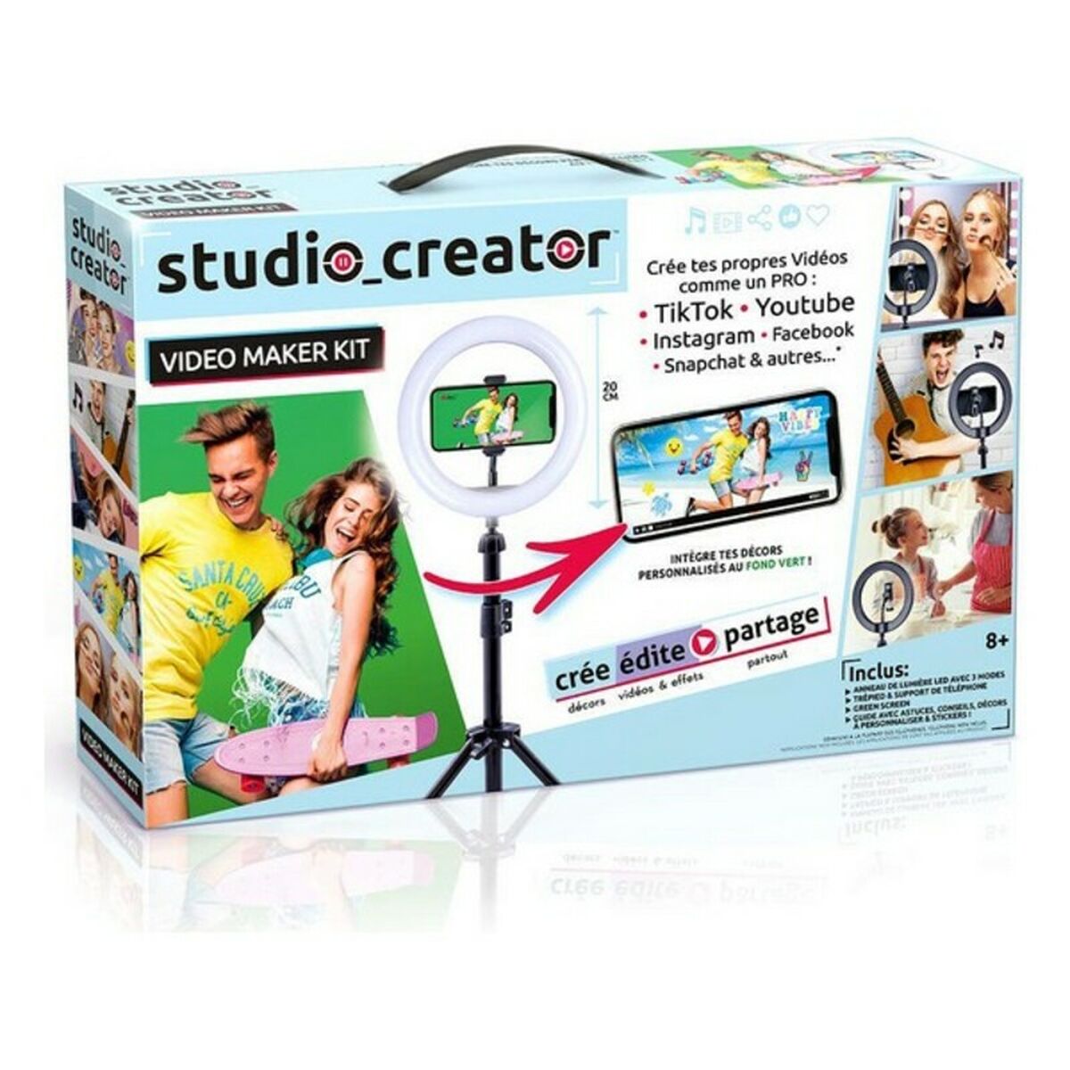 Ljusring för selfies Video Maker Kit