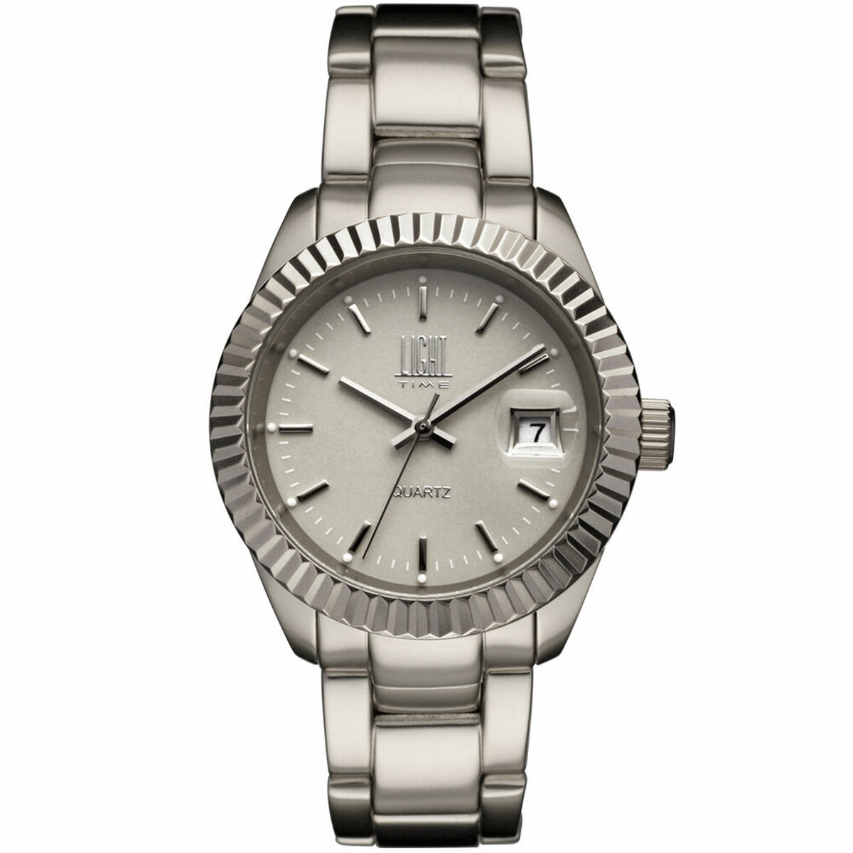 Unisexklocka Light Time ALLUMINIUM (Ø 34 mm) - 3