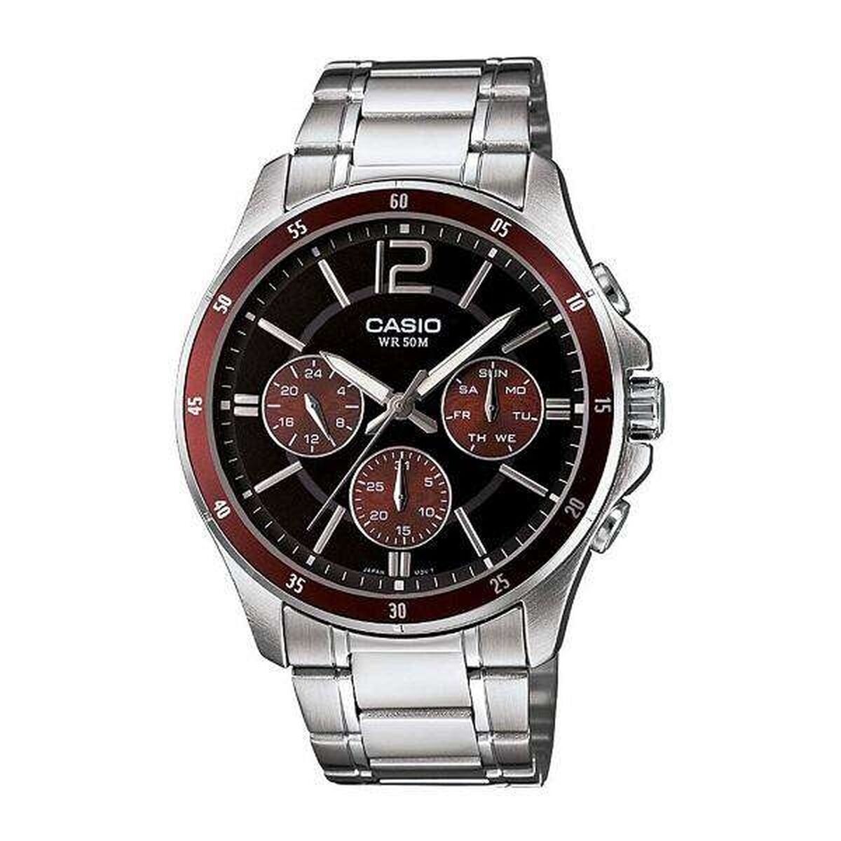 Herrklocka Casio MULTIFUNCTION CALENDAR - BLACK & BORDEAUX (Ø 43,5 mm) - 3