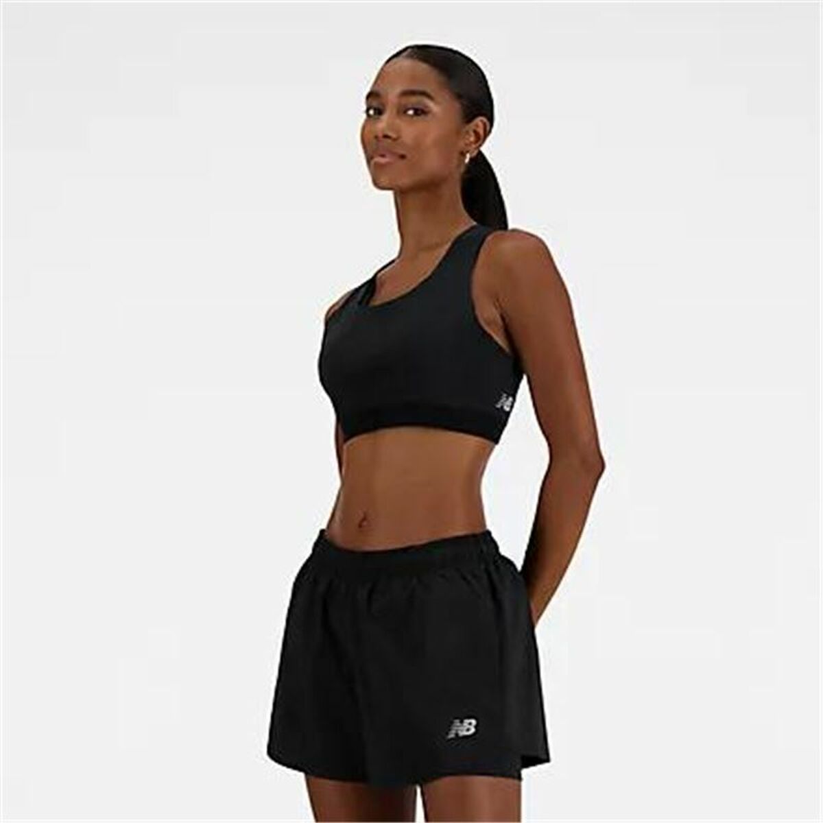 Sport-BH New Balance Sleek Medium Svart - 2