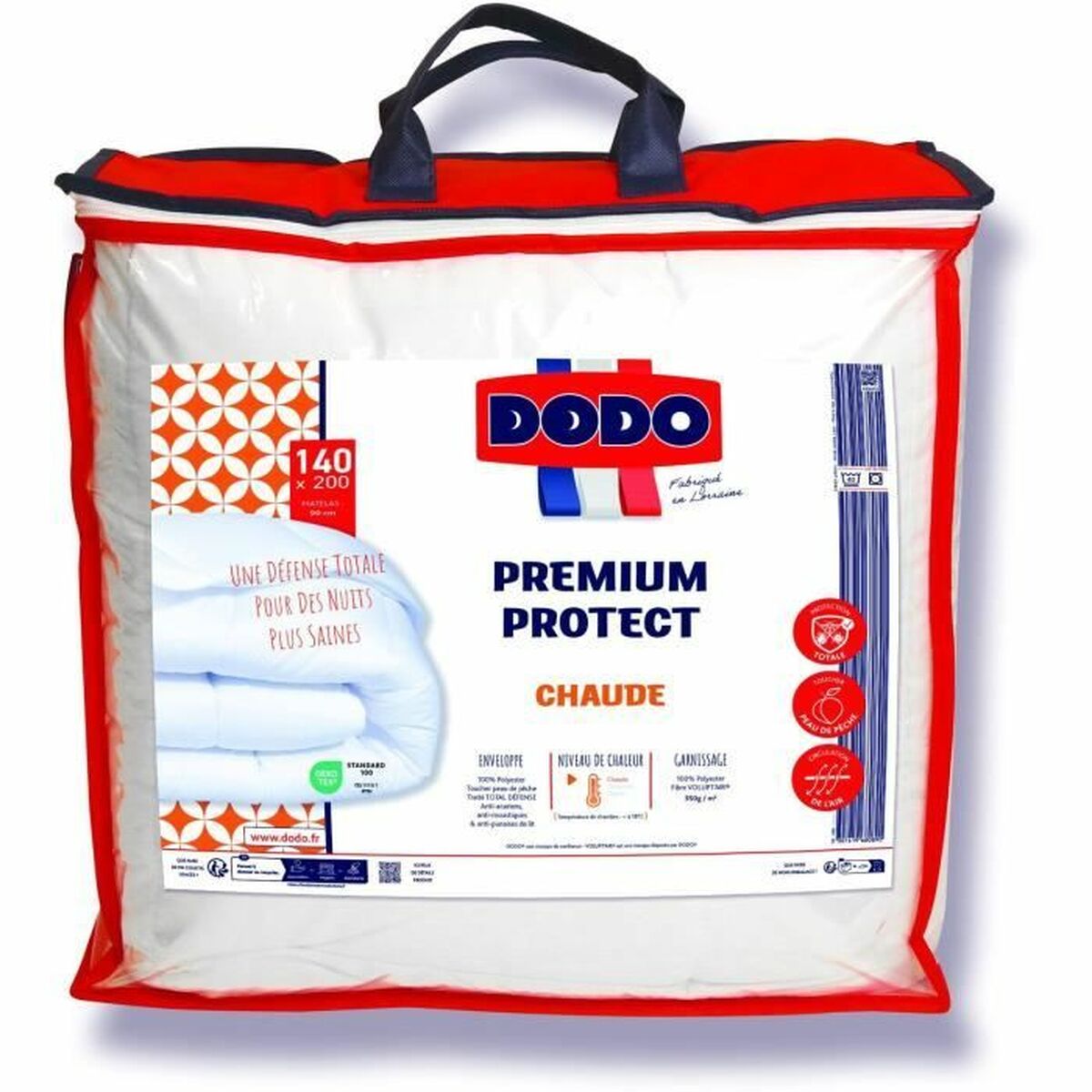 Duntäcke DODO Vit 140 x 200 cm 350 g/m²