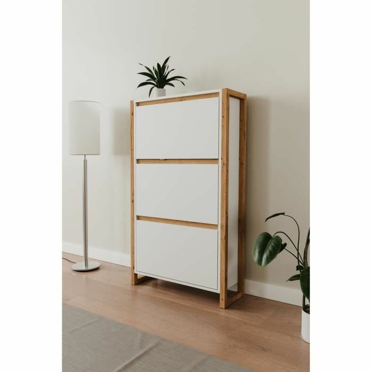 Skoställ Vit Tölgy 70 x 25 x 125 cm - 3