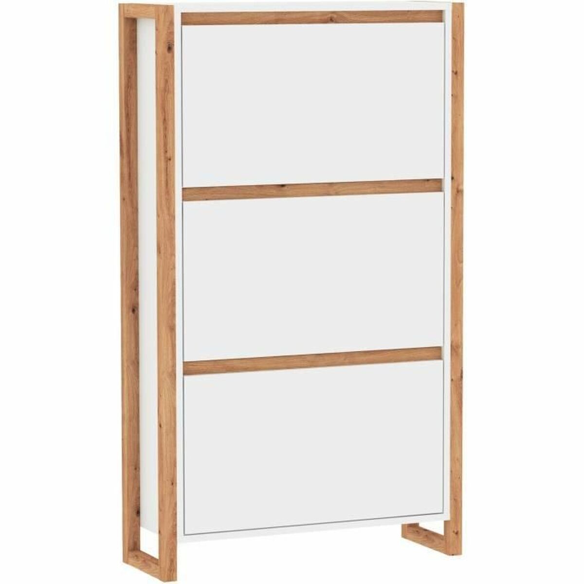 Skoställ Vit Tölgy 70 x 25 x 125 cm