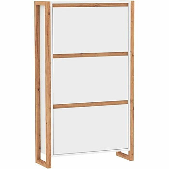 Skoställ Vit Tölgy 70 x 25 x 125 cm