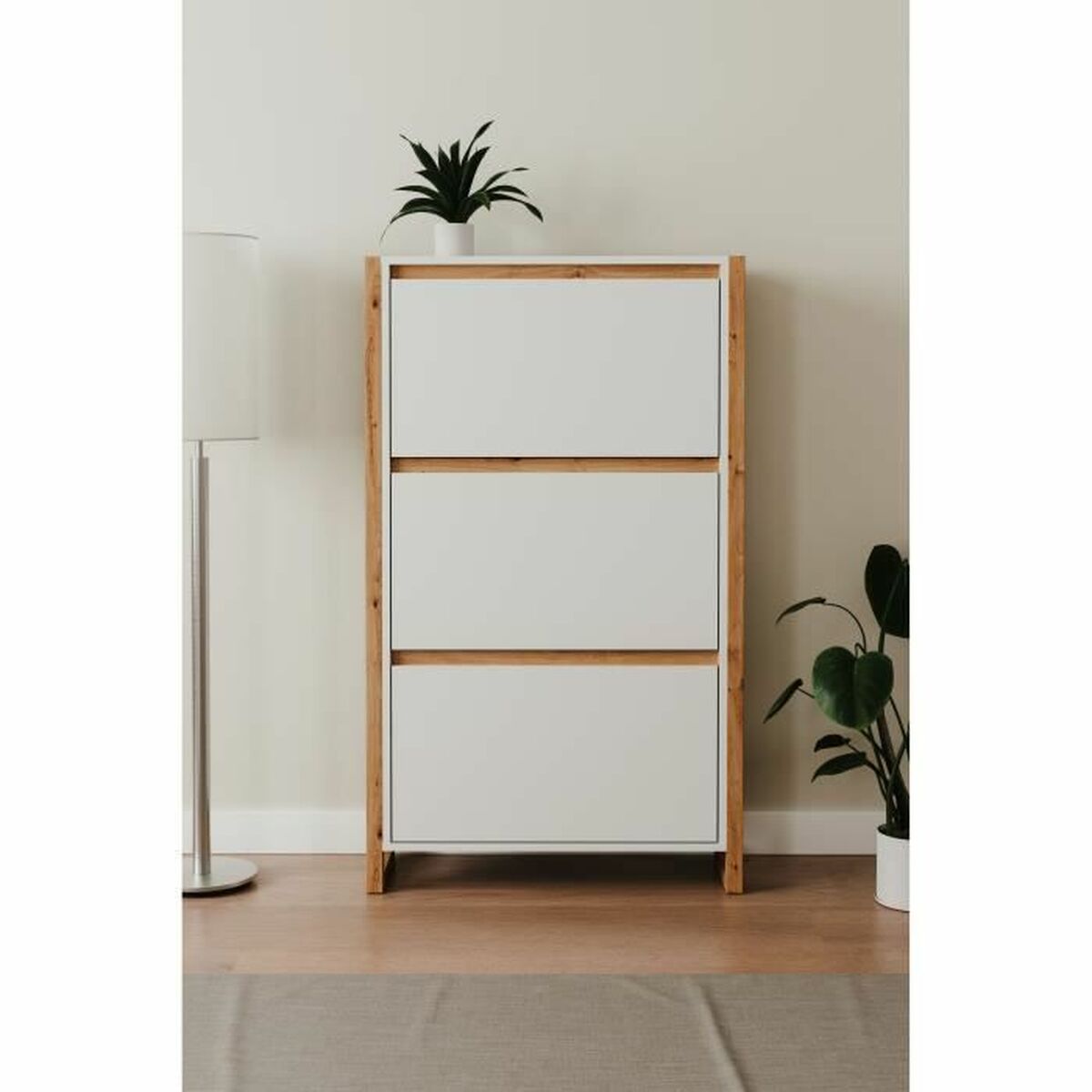 Skoställ Vit Tölgy 70 x 25 x 125 cm - 2