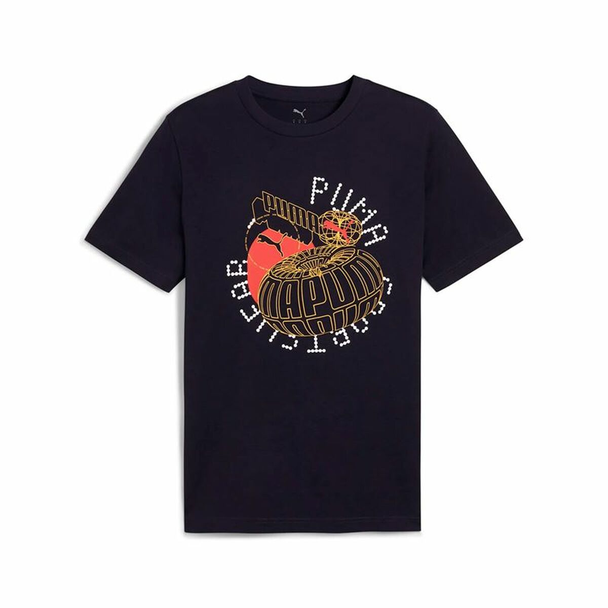 T-shirt med kortärm Herr Puma Graphics Execution Svart
