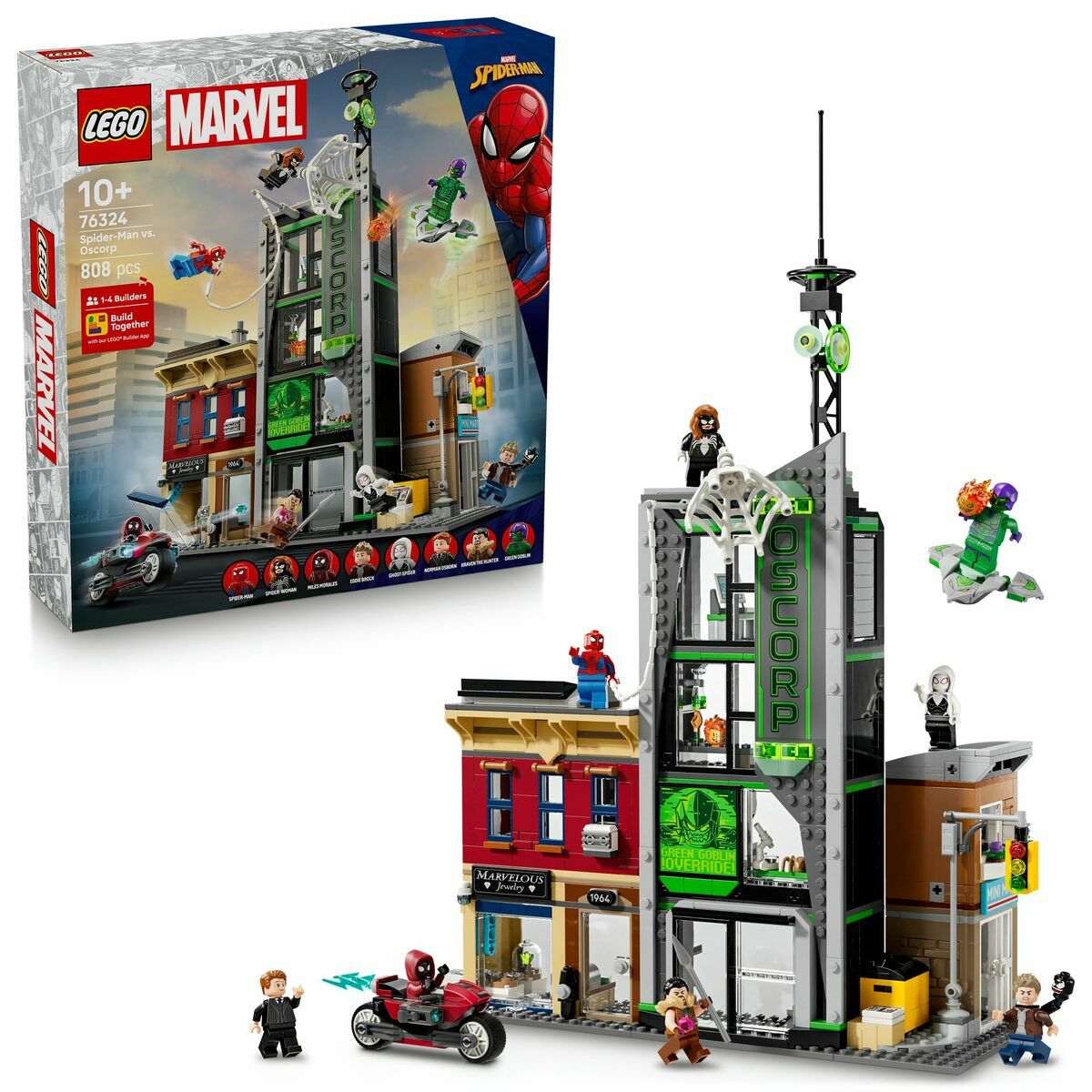 Byggsats Lego 76324 Spider-Man VS Oscorp 808 Delar - 2