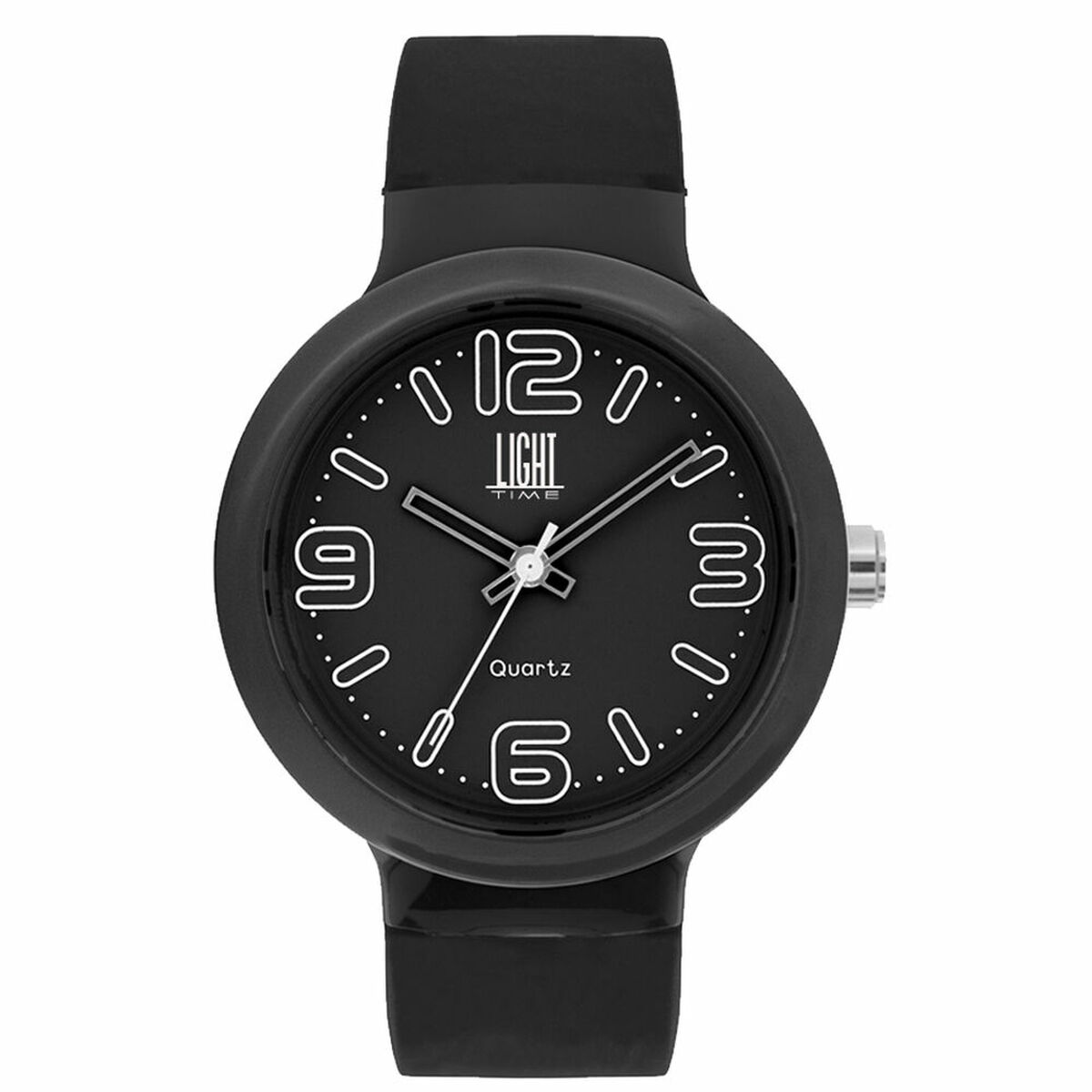Unisexklocka Light Time EUROPE Svart (Ø 40 mm) - 3