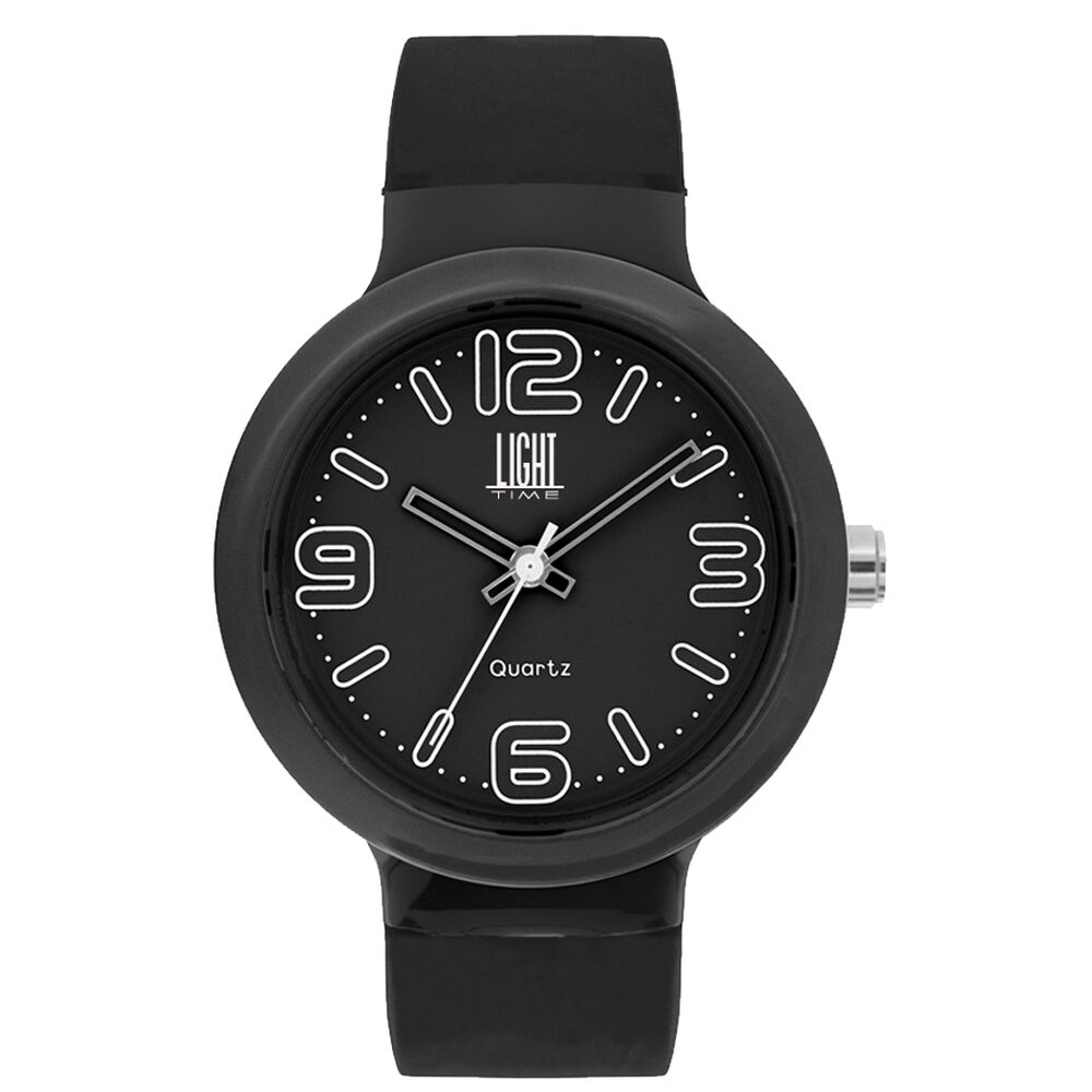 Unisexklocka Light Time EUROPE Svart (Ø 40 mm)