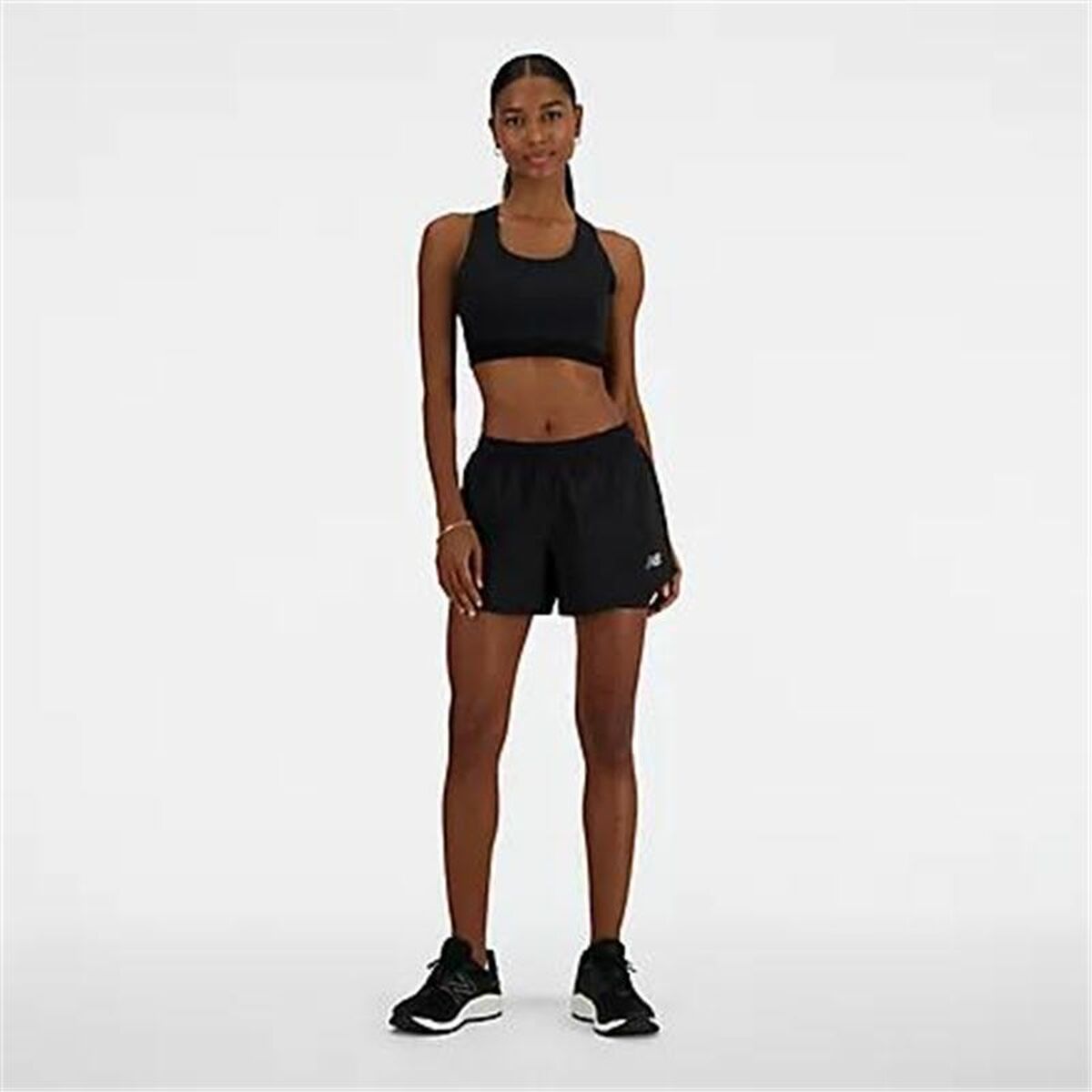 Sport-BH New Balance Sleek Medium Svart - 6
