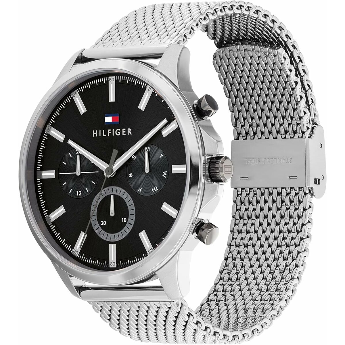 Herrklocka Tommy Hilfiger RYDER Svart Silvrig - 5