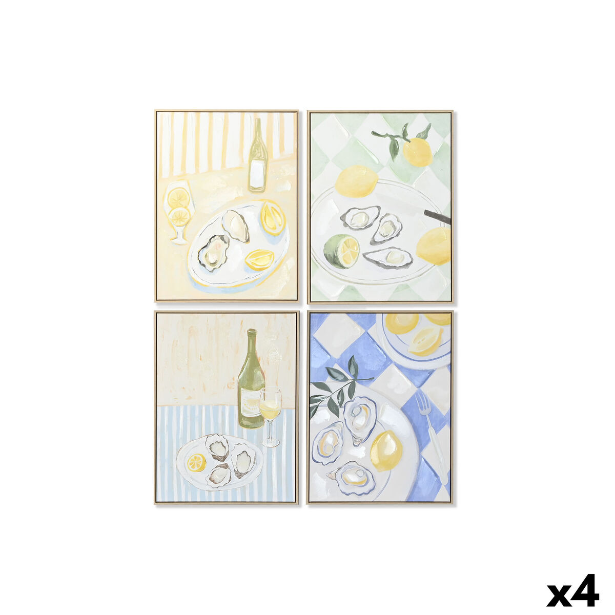 Kanvas Home ESPRIT polystyren Kanvas 60 x 4 x 80 cm (4 antal) - 7