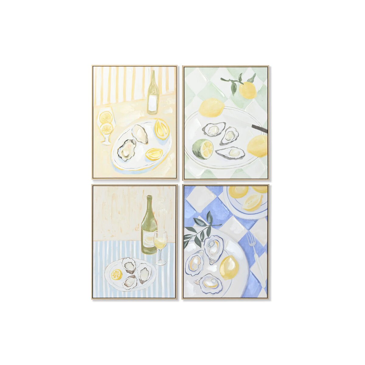 Kanvas Home ESPRIT polystyren Kanvas 60 x 4 x 80 cm (4 antal)