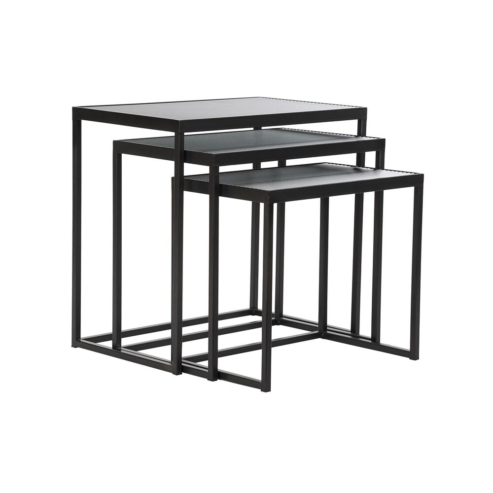 Set om 3 bord DKD Home Decor Svart 58 x 36,5 x 53,5 cm - 3