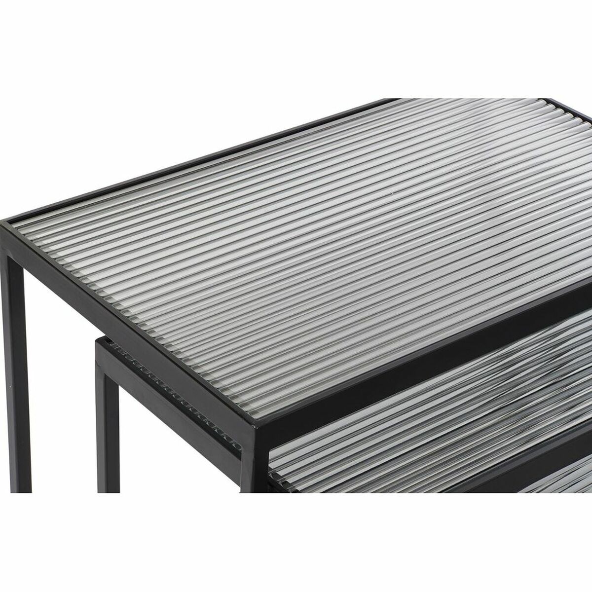 Set om 3 bord DKD Home Decor Svart 58 x 36,5 x 53,5 cm - 6