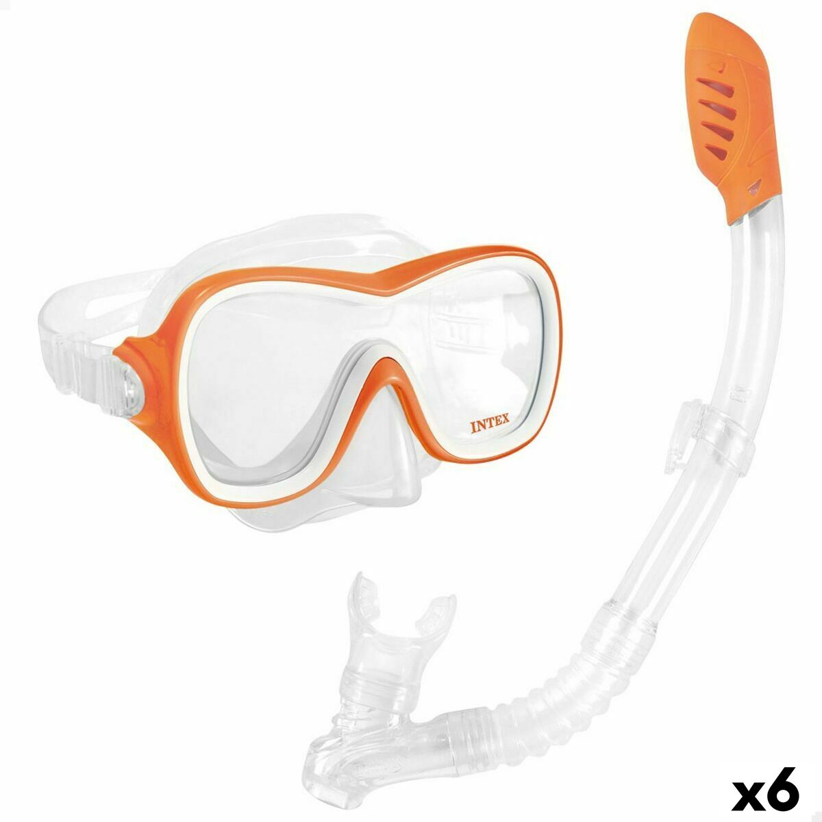 Snorkel och cyklop Intex Wave Rider Orange - 14