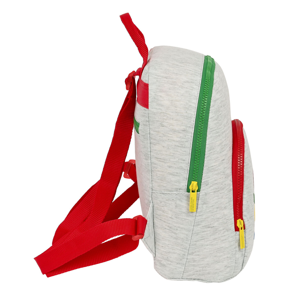 Ryggsäck Casual Benetton Pop Grå 13 L - 4