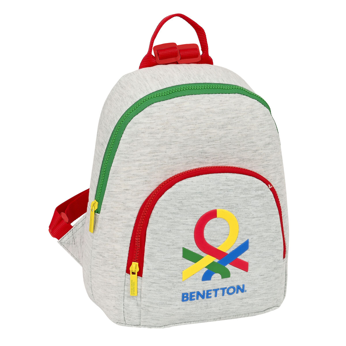 Ryggsäck Casual Benetton Pop Grå 13 L - 5