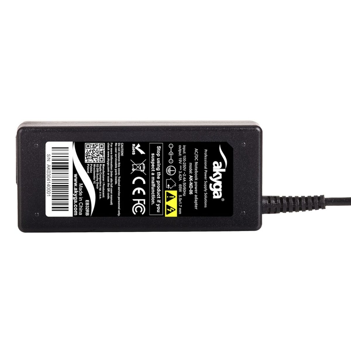 Laptopladdare Akyga AK-ND-06 65 W - 2