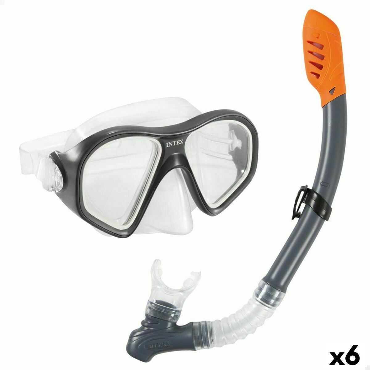 Snorkel och cyklop Intex Reef Rider Blå - 9