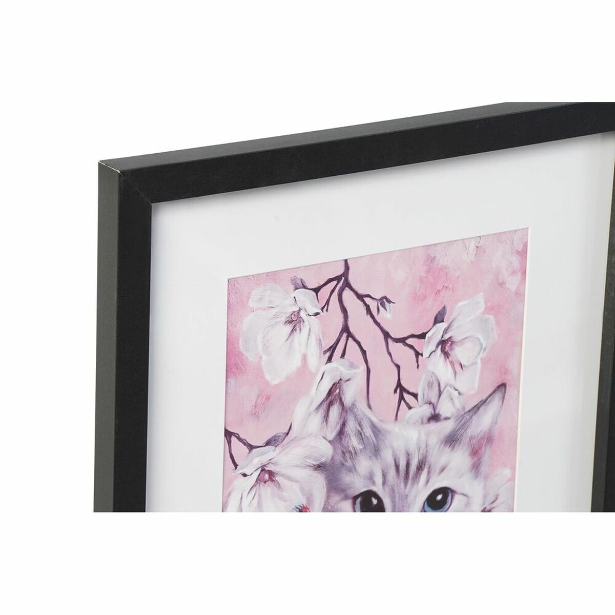 Tavla DKD Home Decor Katter (35 x 2,5 x 45 cm) (35 x 2 x 45 cm) (4 antal) - 3