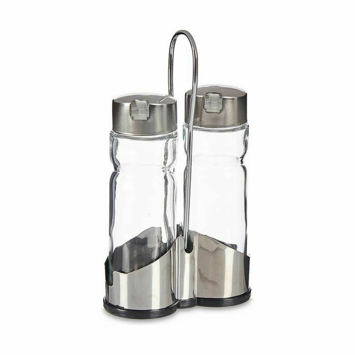 Set med olja och vinäger Transparent Metall (12 antal) - 4
