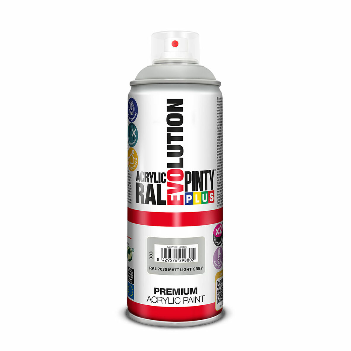 Sprejfärg Pintyplus Evolution RAL 7035 Ljusgrå 400 ml Matt