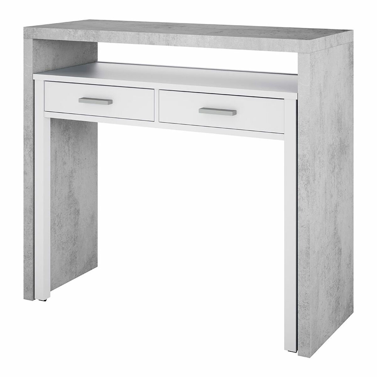 Skrivbord Forés Vit 98,5 X 36 X 87,5 CM Metall MDF