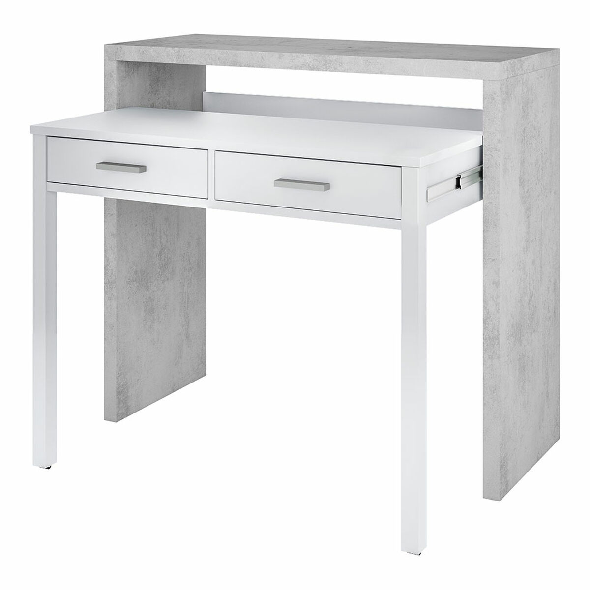 Skrivbord Forés Vit 98,5 X 36 X 87,5 CM Metall MDF - 2