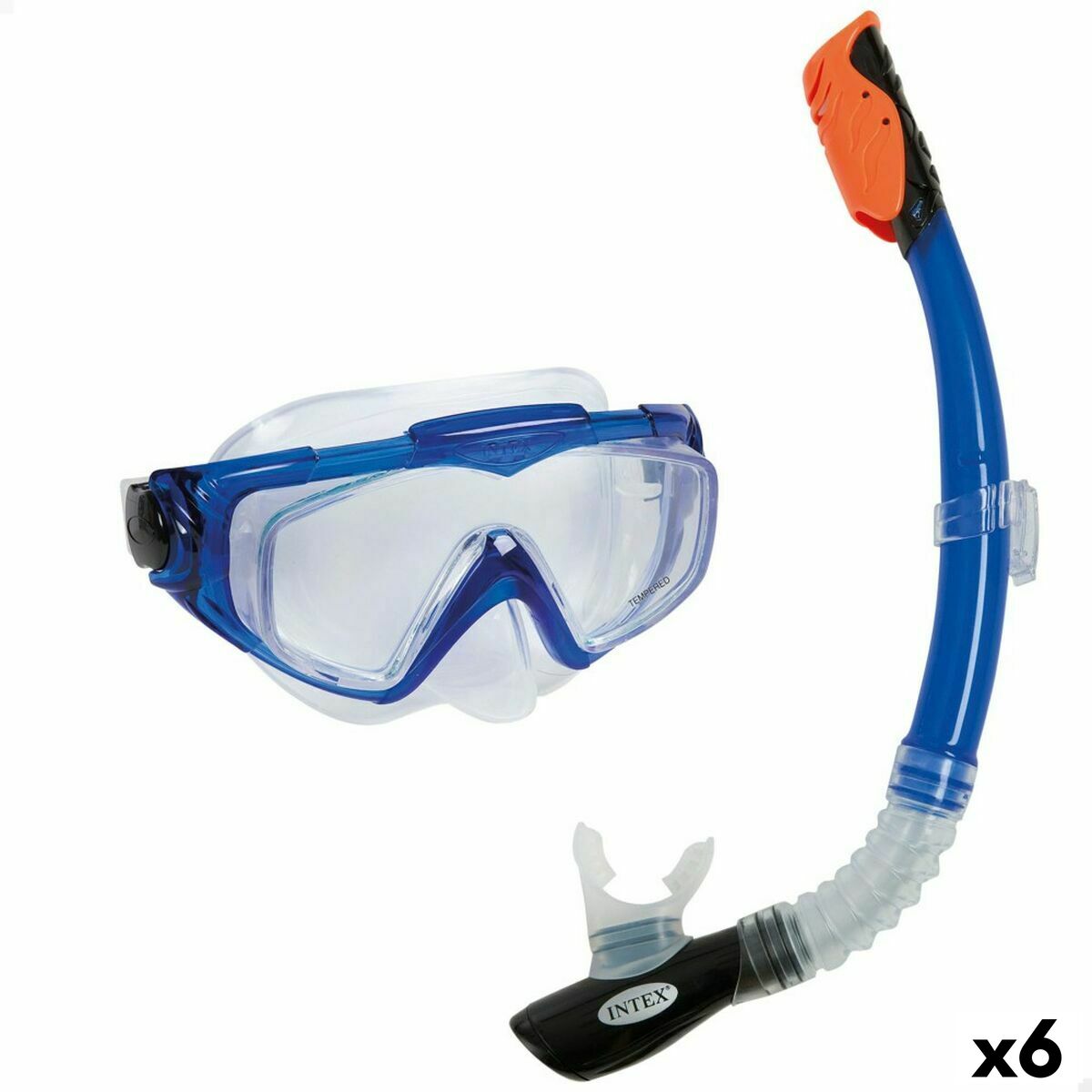 Snorkel och cyklop Intex Aqua Pro Blå - 3