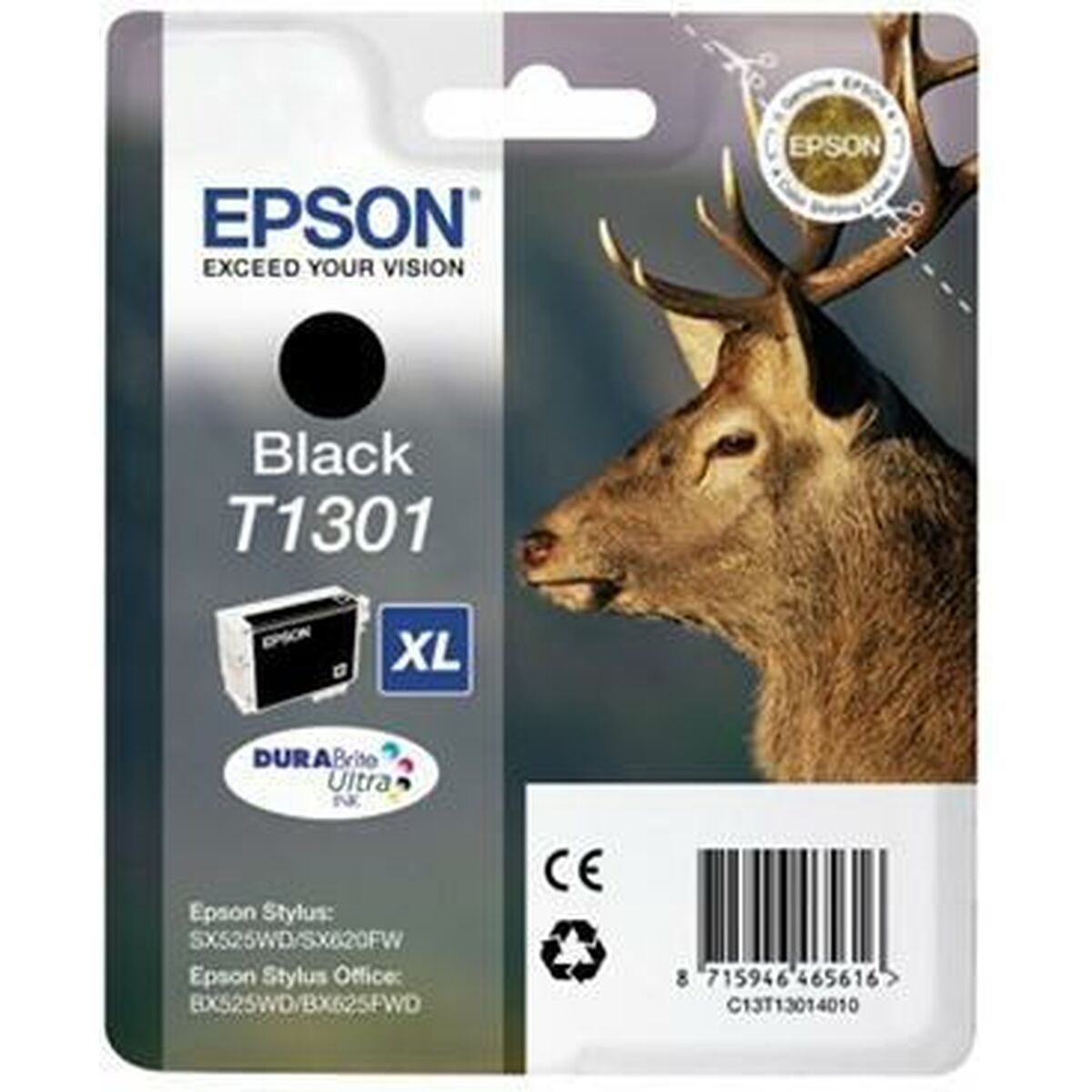 Original Bläckpatron Epson C13T13014012 Svart - 2