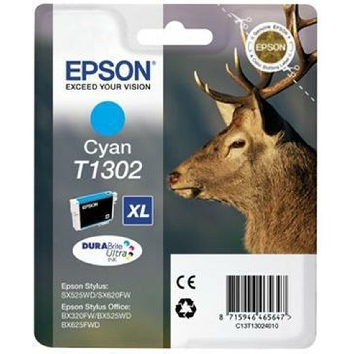 Original Bläckpatron Epson C13T13024012 Turkos - 2