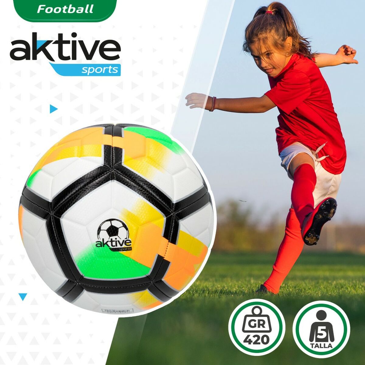 Fotboll Aktive 5 Ø 22 cm (12 antal) - 4
