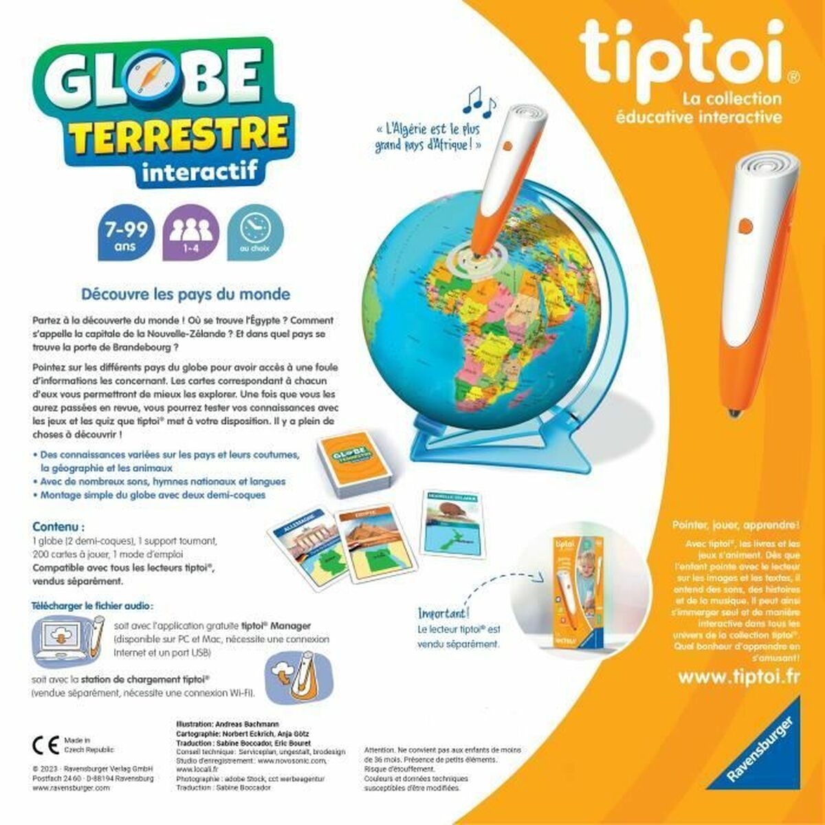 Interaktiv jordglob Ravensburger (FR) Plast - 5
