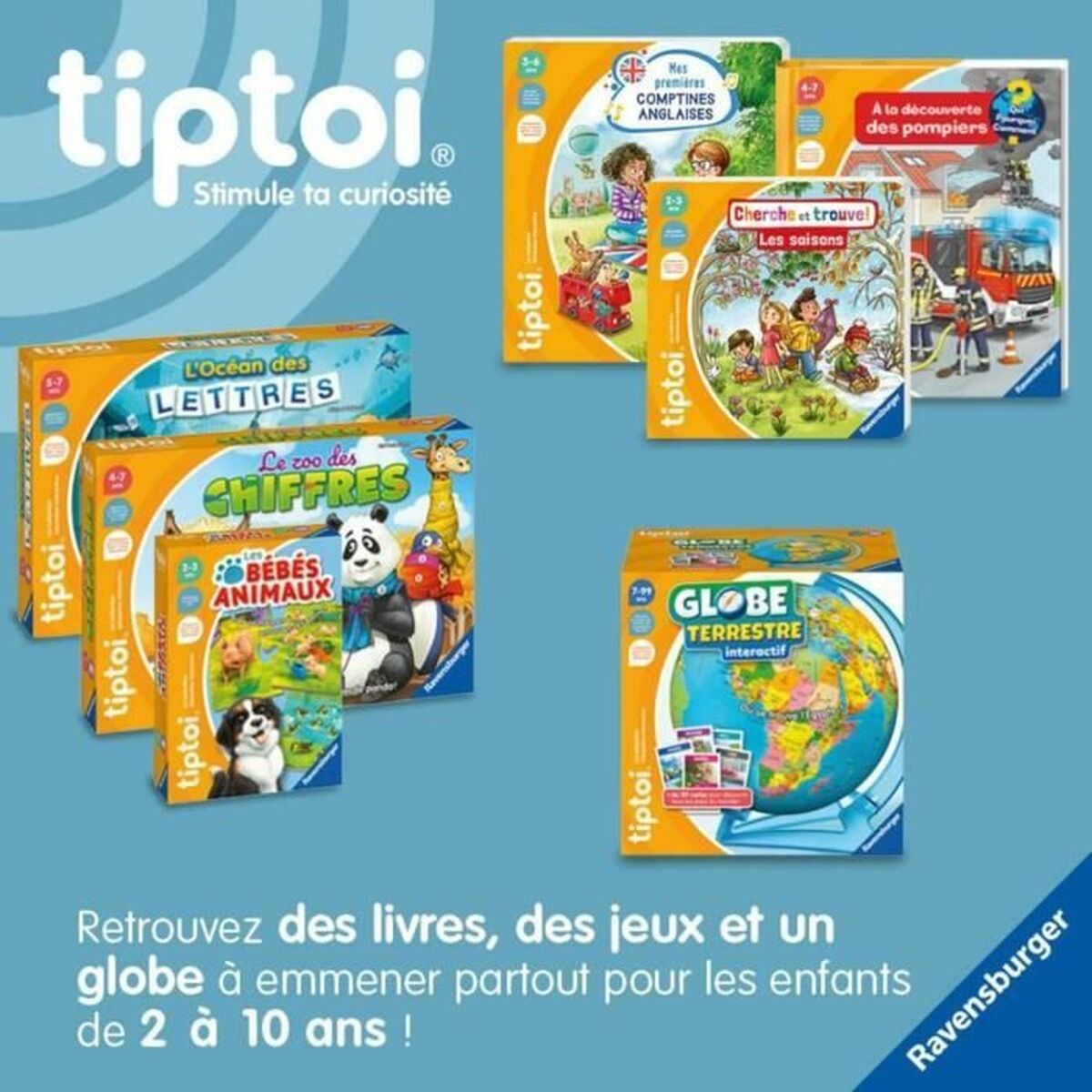 Interaktiv jordglob Ravensburger (FR) Plast - 4