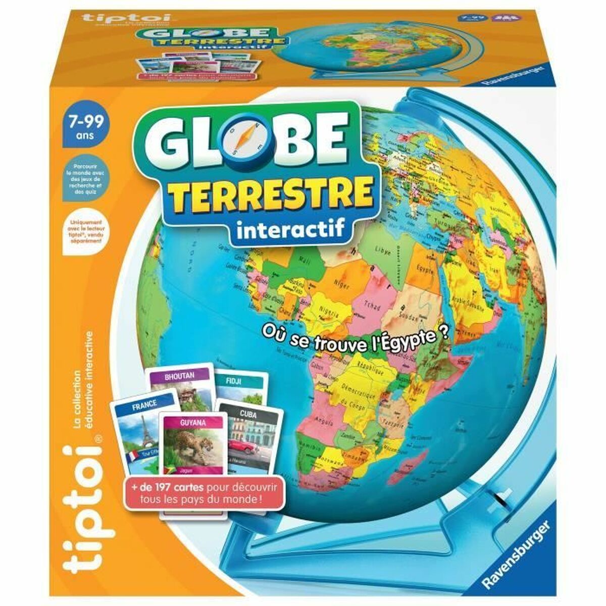 Interaktiv jordglob Ravensburger (FR) Plast - 6
