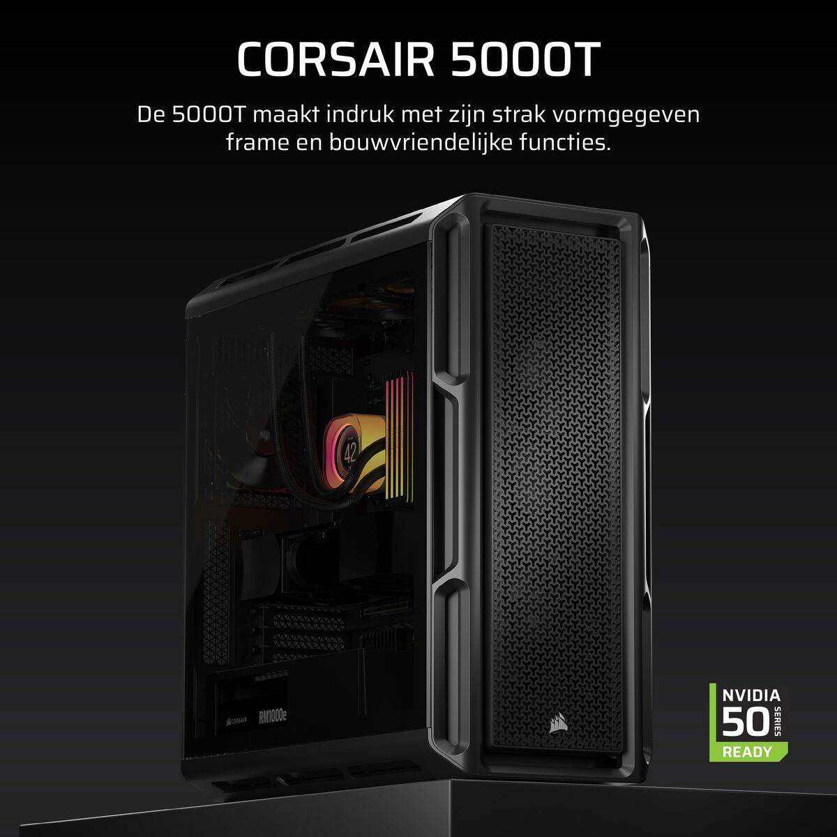 ATX Semitorn Corsair Svart - 3