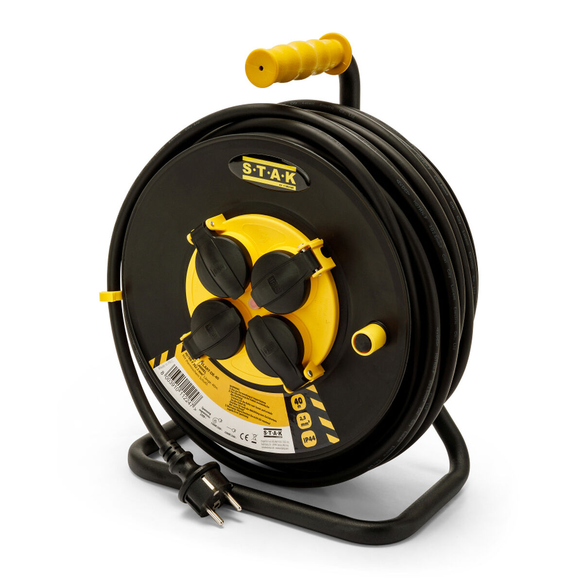Kabelrullar Stak REELART 25 m 4 Plug