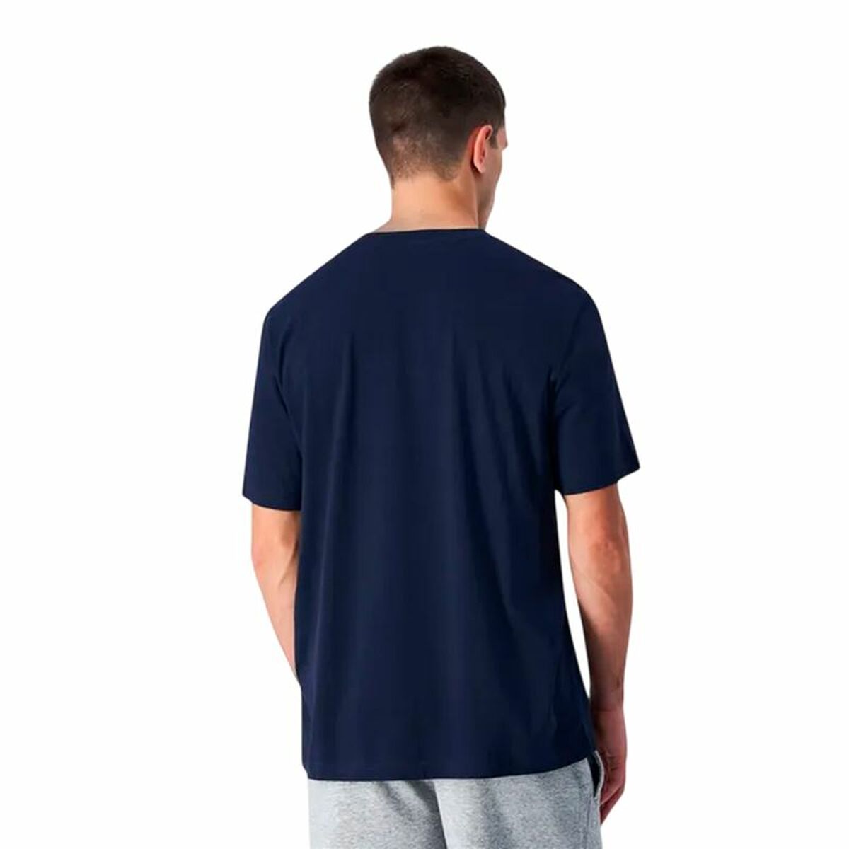 T-shirt med kortärm Herr Champion Champion Crewneck Marinblå - 3