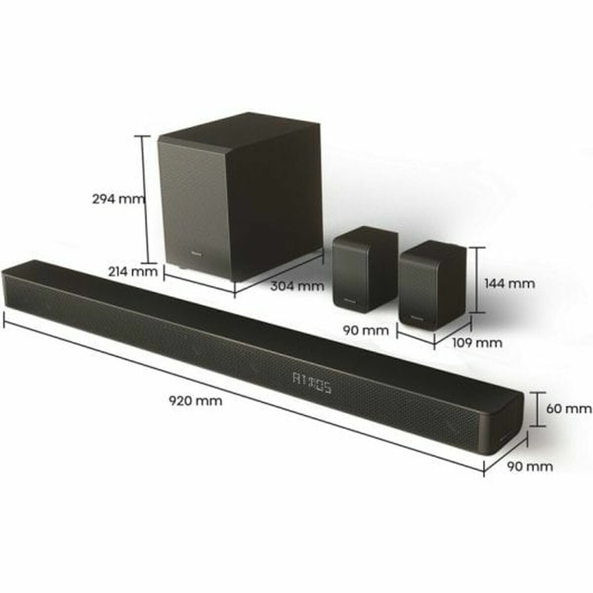 Soundbar Hisense AX5100G    340W Svart - 2